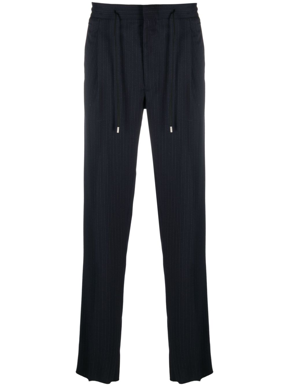 Men Regular-Fit & Straight Leg Pants Maison-Kitsune Lardini Drawstring straight-leg Trousers Blue
