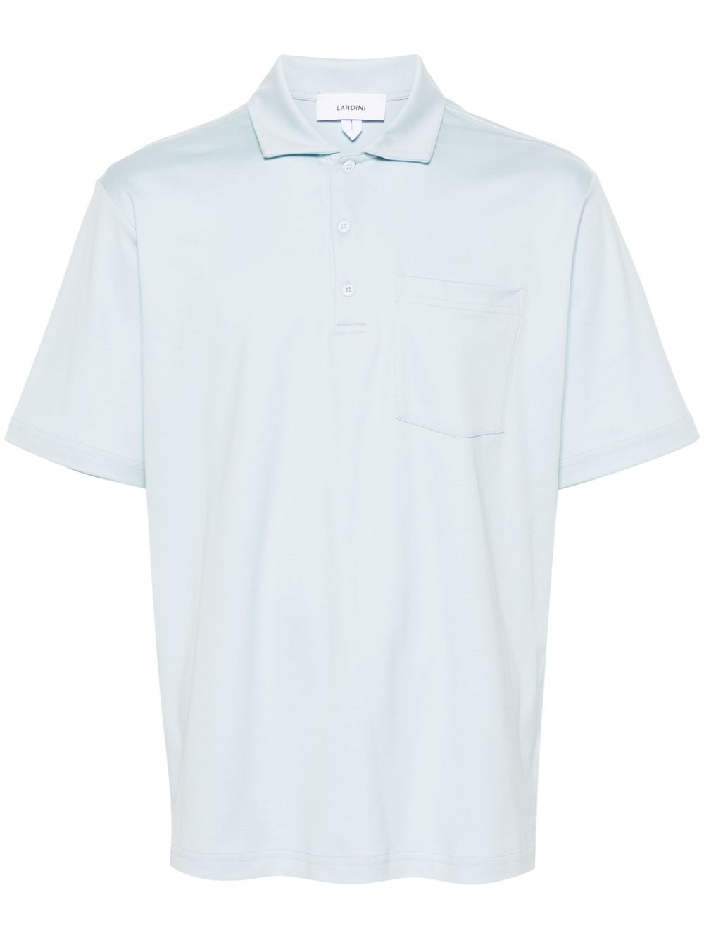 Maison-Kitsune Lardini patch-pocket Polo Shirt Blue Men Polo Shirts
