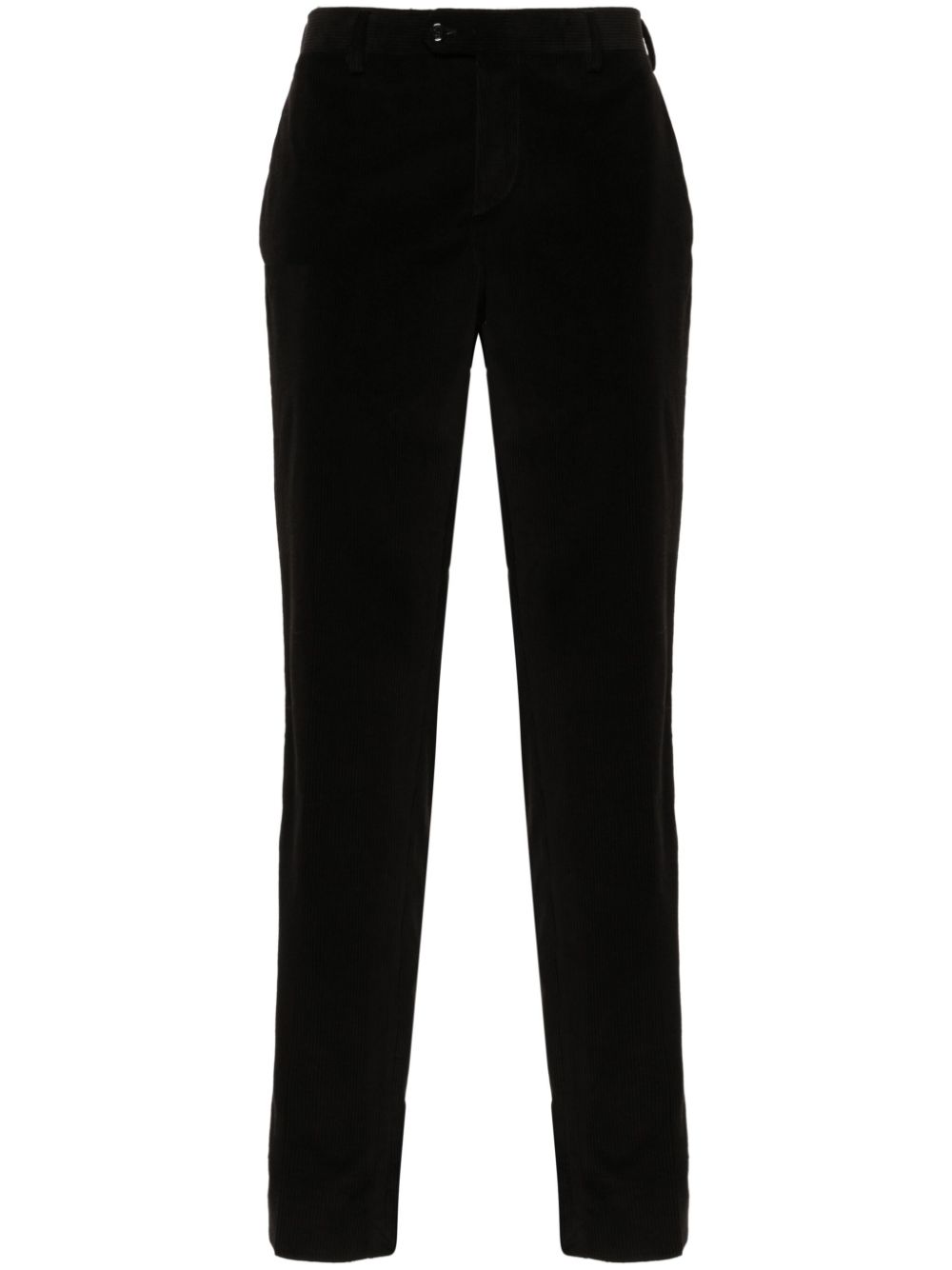 Lardini Corduroy Trousers Black Maison-Kitsune Men Regular-Fit & Straight Leg Pants