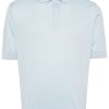 Maison-Kitsune Lardini Knitted Polo Shirt Blue Men Polo Shirts