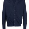 Lardini button-up Knitted Cardigan Blue Men Cardigans Maison-Kitsune
