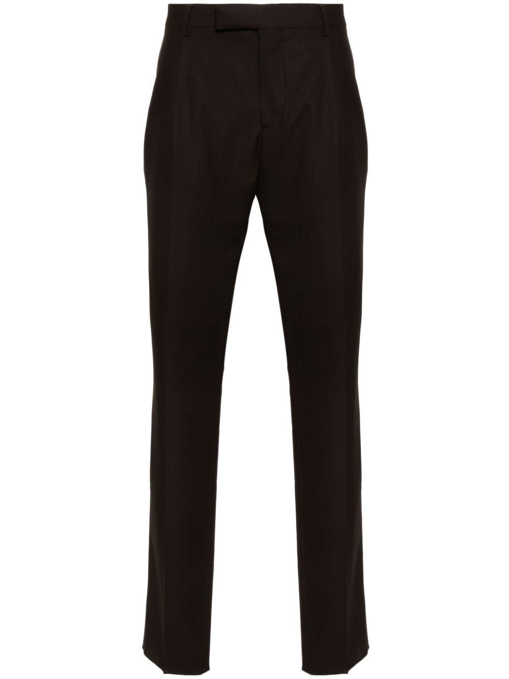 Maison-Kitsune Tailored Pants Men Lardini pleat-detail Tailored Trousers Brown