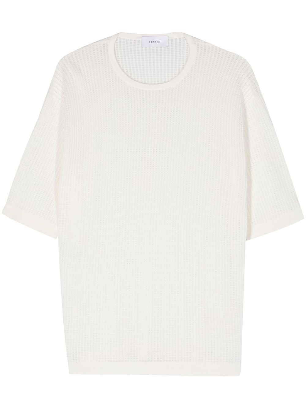 Men Knitted Sweaters Maison-Kitsune Lardini open-knit short-sleeve Jumper Neutrals