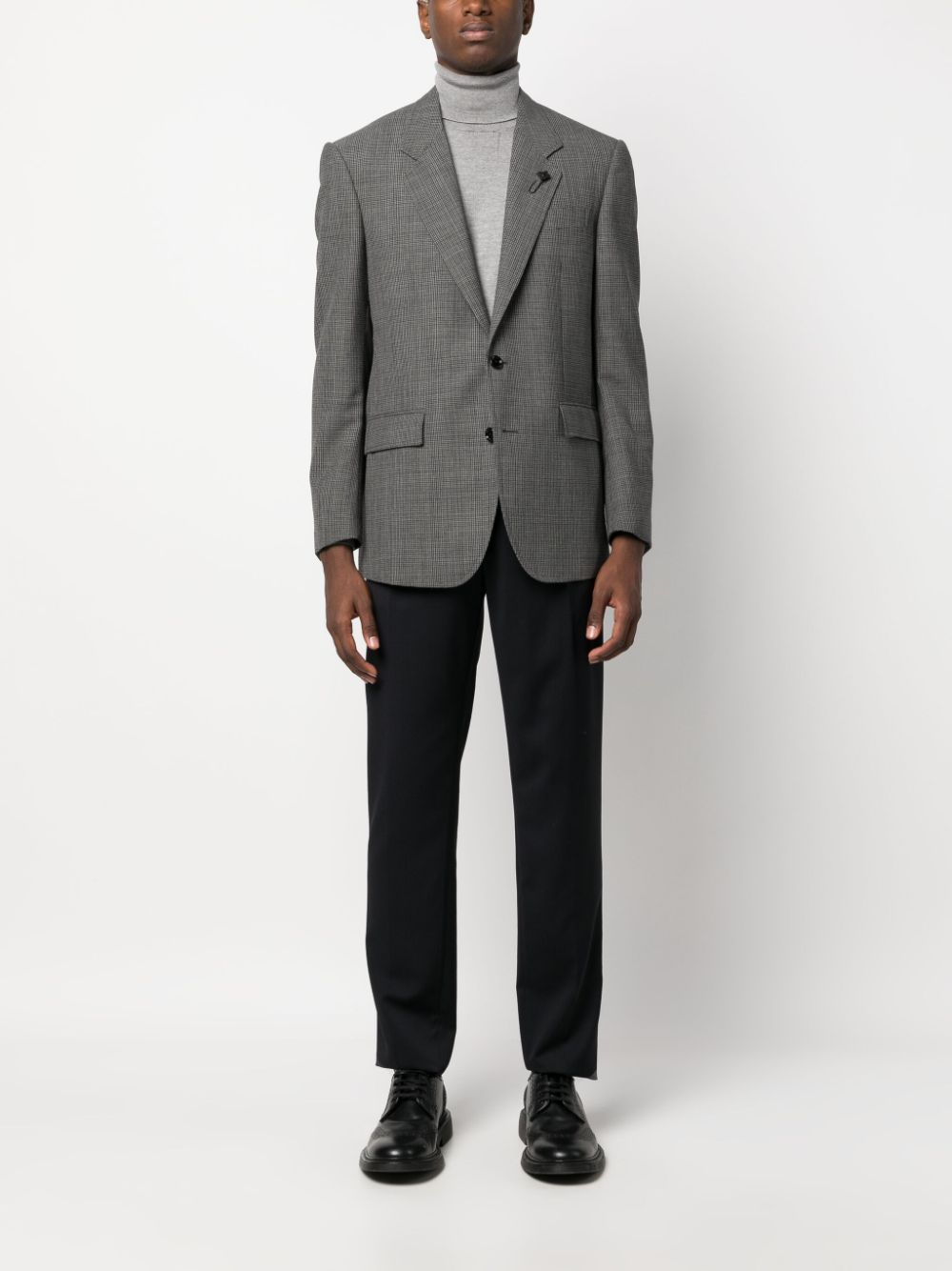 Lardini mid-rise straight-leg Wool Trousers Black Men Regular-Fit & Straight Leg Pants Maison-Kitsune