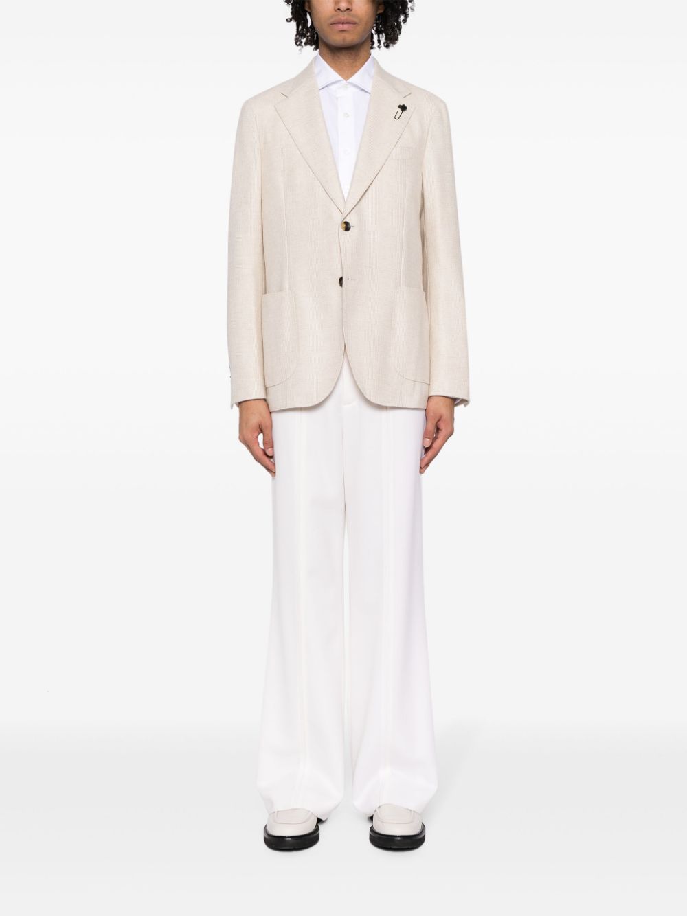 Men Shirts Maison-Kitsune Lardini Poplin button-up Cotton Shirt White