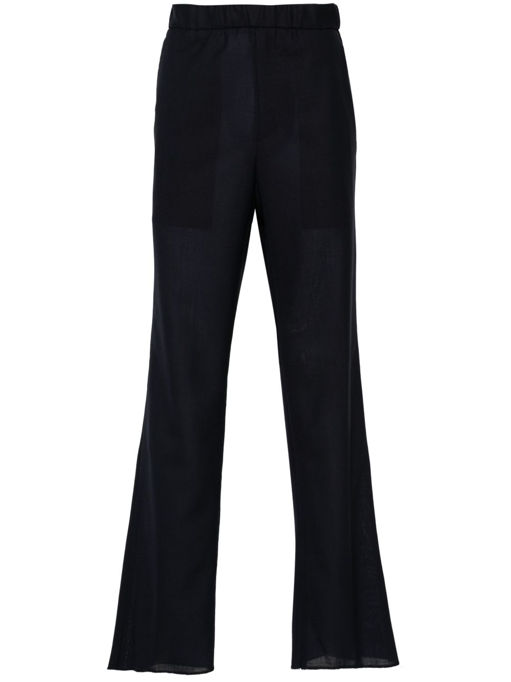 Men Tapered Pants Maison-Kitsune Lardini mid-rise Tapered Trousers Blue