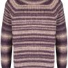 Men Knitted Sweaters Maison-Kitsune Lardini intarsia-knit Jumper Purple