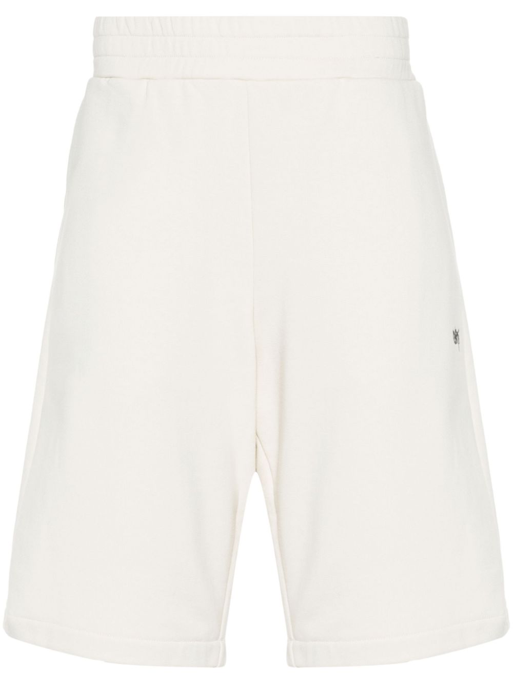Maison-Kitsune Track & Running Shorts Men Lardini logo-embroidered Cotton Shorts Neutrals