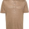 Lardini fine-knit Slub T-shirt Neutrals Men T-Shirts Maison-Kitsune