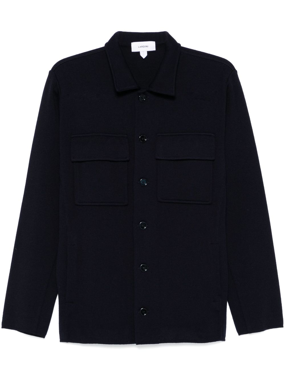 Lardini virgin-wool Cardigan Blue Men Cardigans Maison-Kitsune