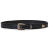 LEMAIRE pin-buckle Leather Belt Black Maison-Kitsune Men Belts