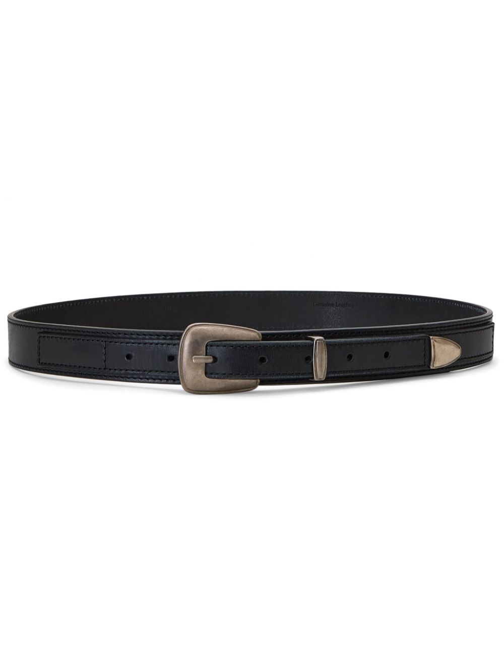 LEMAIRE pin-buckle Leather Belt Black Maison-Kitsune Men Belts