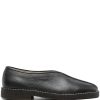 LEMAIRE square-toe Leather Loafers Black Men Loafers Maison-Kitsune