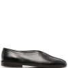 Maison-Kitsune Loafers Men LEMAIRE 20mm square-toe Piped Leather Loafers Black
