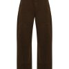 Maison-Kitsune Tapered Jeans Men LEMAIRE Twisted Belted Jeans Brown