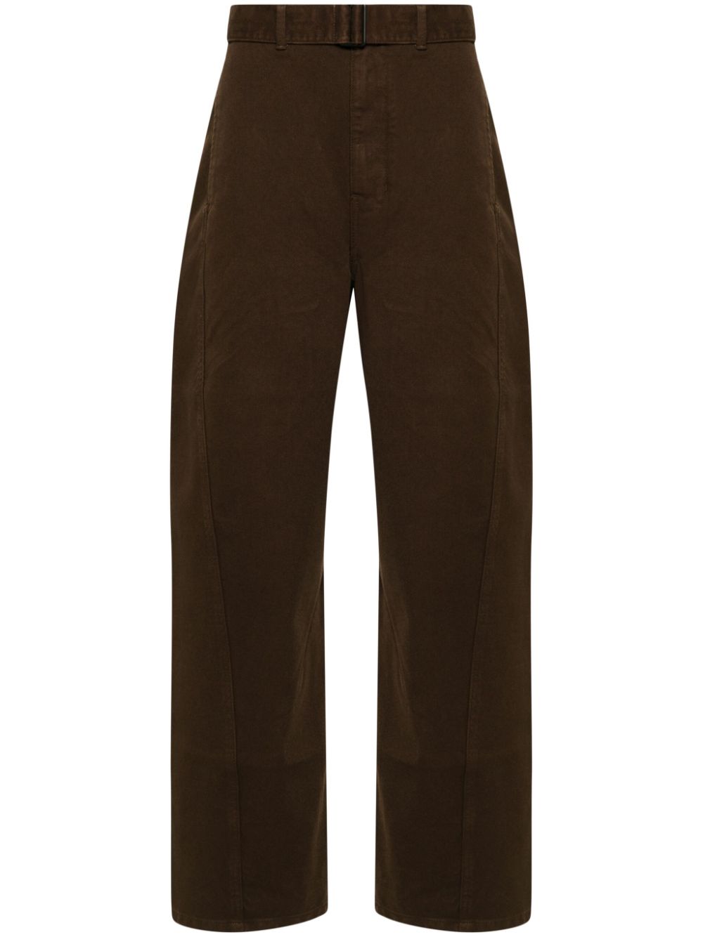 Maison-Kitsune Tapered Jeans Men LEMAIRE Twisted Belted Jeans Brown