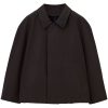 LEMAIRE Buttoned Short Jacket Brown Maison-Kitsune Men Blazers
