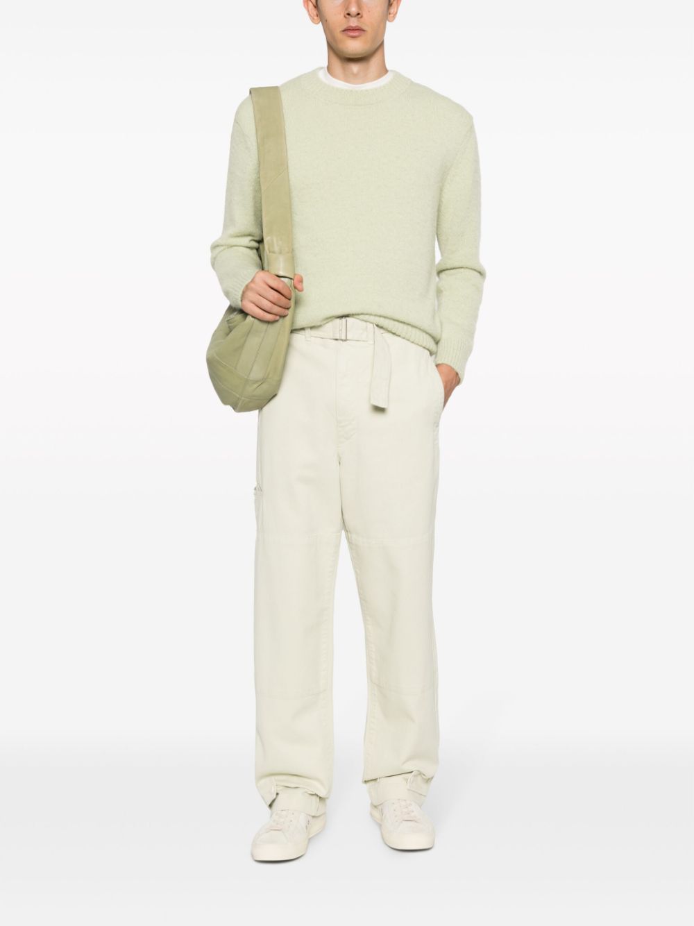 LEMAIRE Belted straight-leg Jeans Green Maison-Kitsune Men Regular & Straight-Leg Jeans