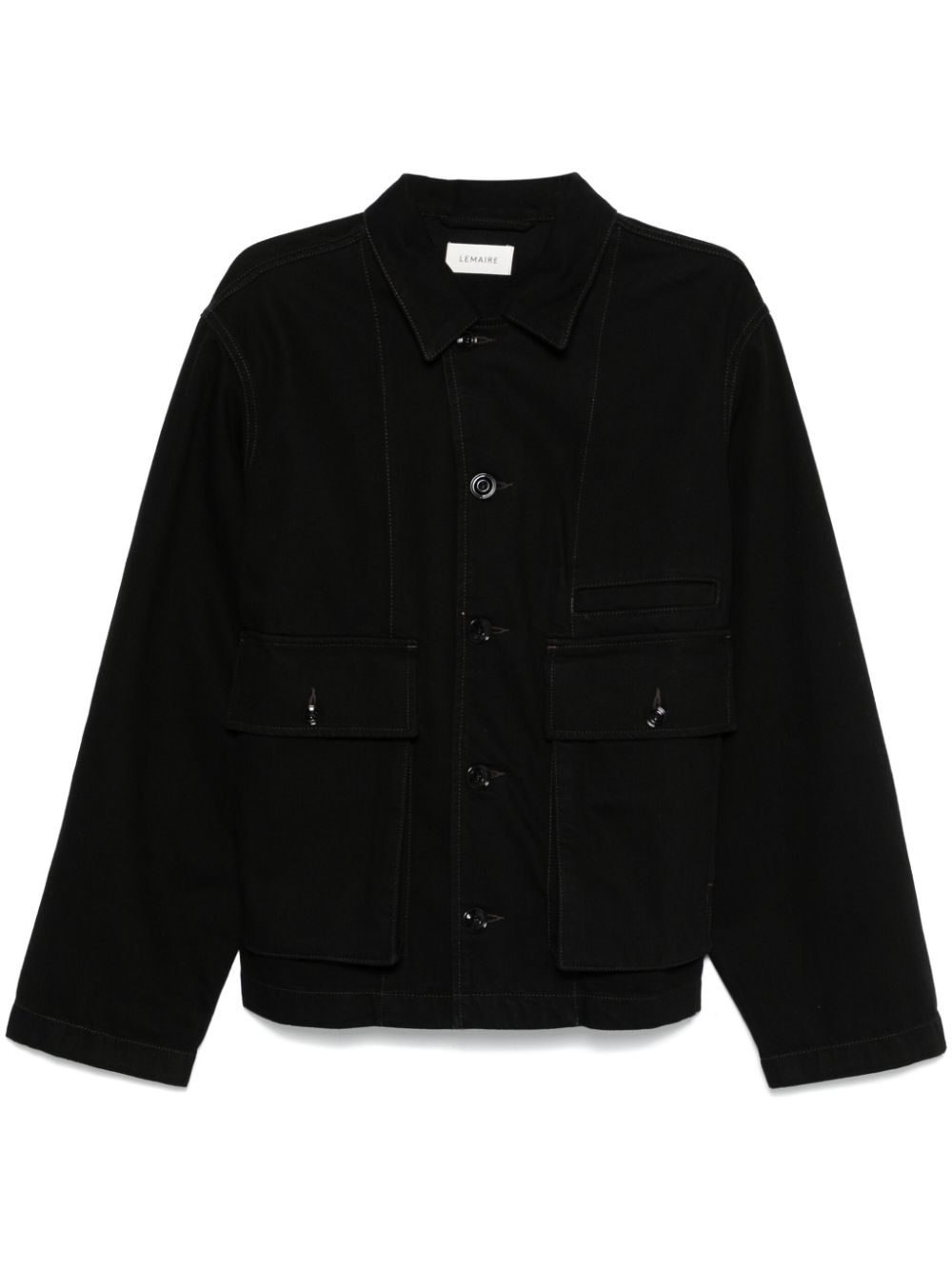 LEMAIRE Denim Jacket Black Maison-Kitsune Men Denim Jackets