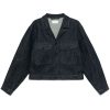 Maison-Kitsune Denim Jackets Men LEMAIRE Trucker Jacket Blue