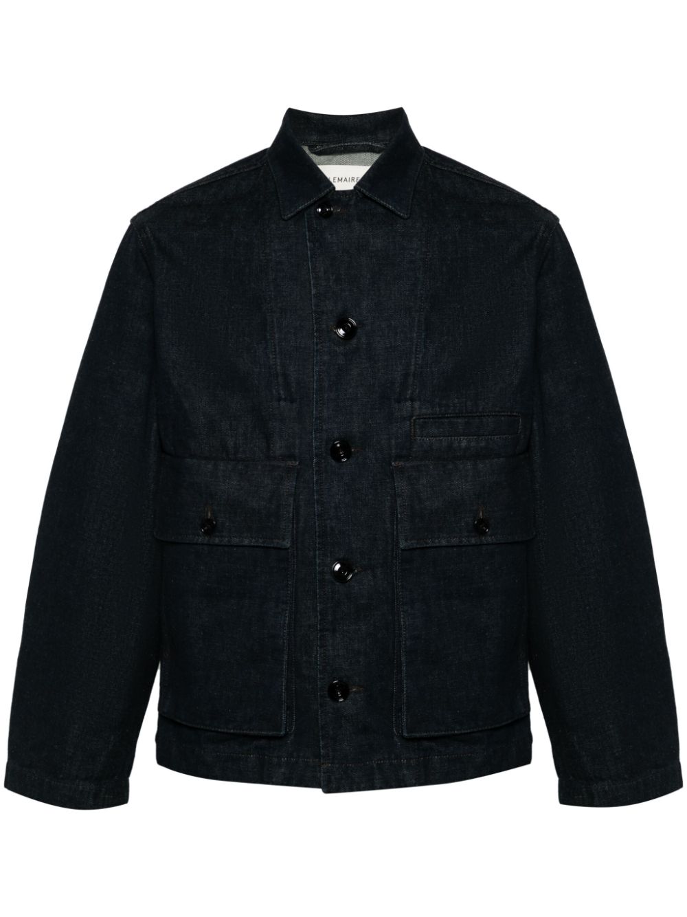 LEMAIRE spread-collar Denim Jacket Blue Maison-Kitsune Men Denim Jackets