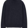 LEMAIRE high-neck Jumper Grey Men Knitted Sweaters Maison-Kitsune