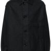 Men Shirt Jackets Maison-Kitsune LEMAIRE Felted Shirt Jacket Black