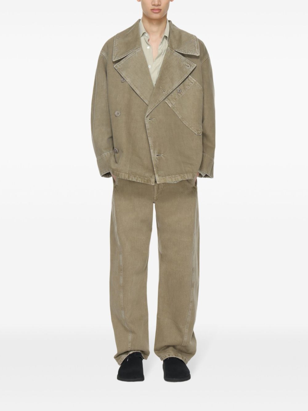 Men Denim Jackets Maison-Kitsune LEMAIRE Dispatch Denim Jacket Neutrals