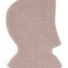 Men Hats Maison-Kitsune LEMAIRE ribbed-knit Lambs Wool Balaclava Neutrals