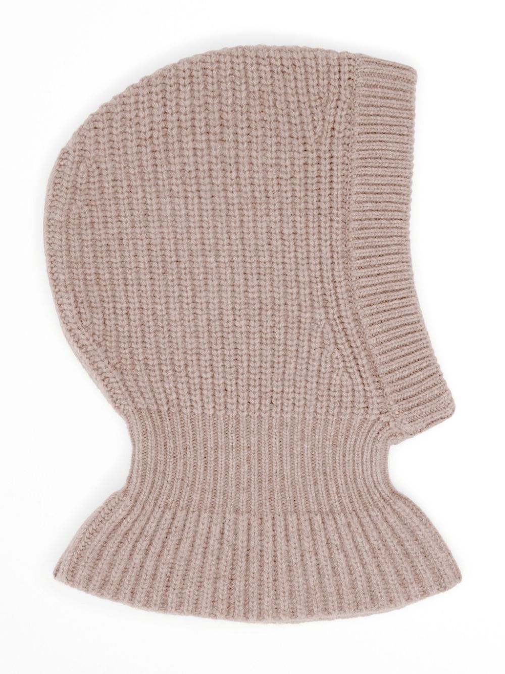 Men Hats Maison-Kitsune LEMAIRE ribbed-knit Lambs Wool Balaclava Neutrals