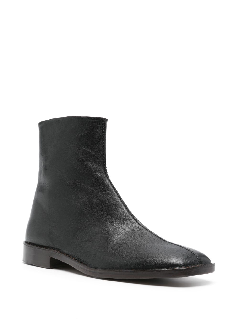 LEMAIRE Piped Zip Boots Black Maison-Kitsune Men Boots