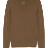 Men Knitted Sweaters Maison-Kitsune LEMAIRE high-neck Sweater Brown