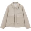 LEMAIRE 3D Pockets Quilted Jacket Neutrals Men Lightweight Jackets Maison-Kitsune