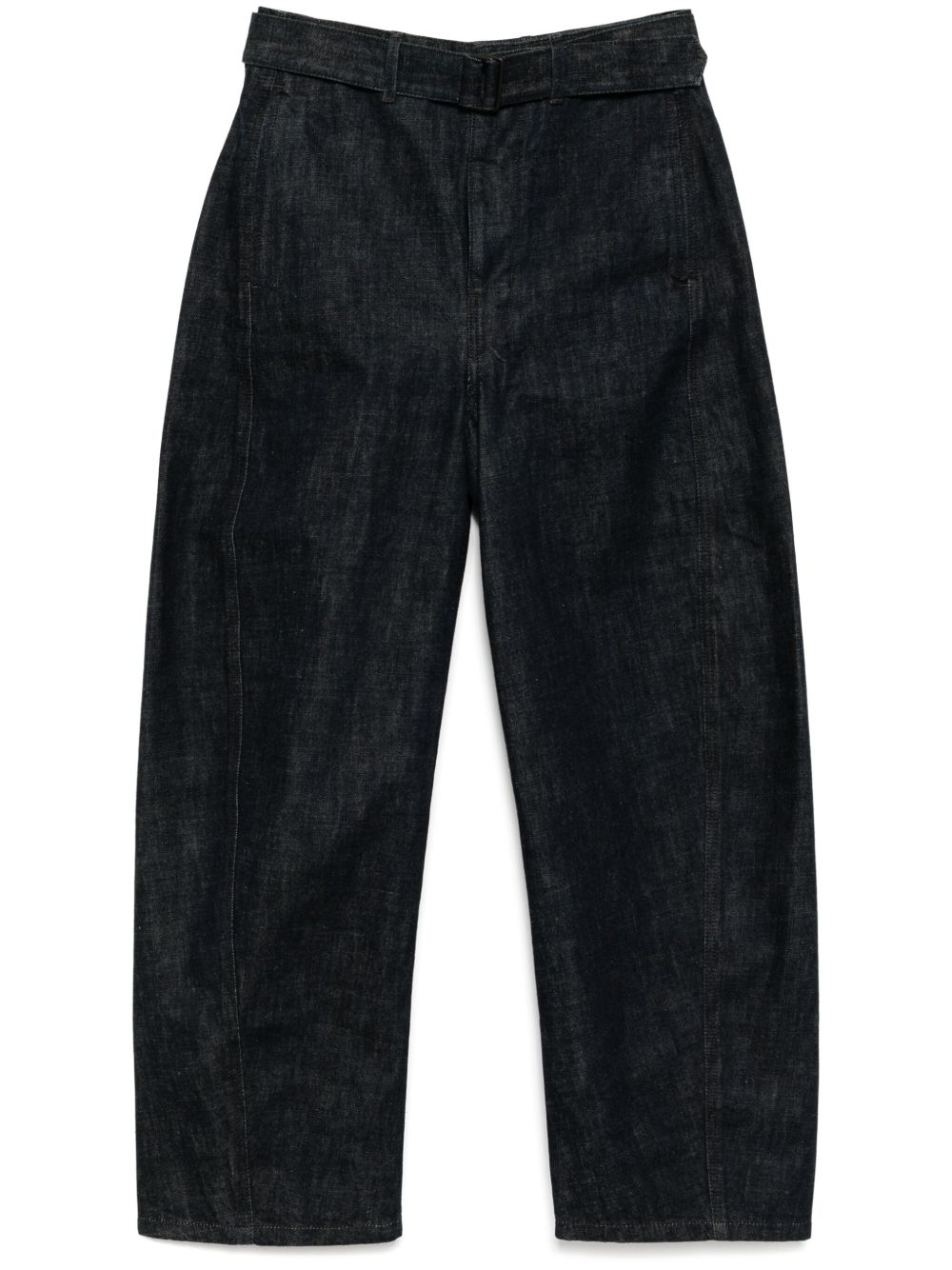 Maison-Kitsune Tapered Jeans Men LEMAIRE Belted Pants Blue