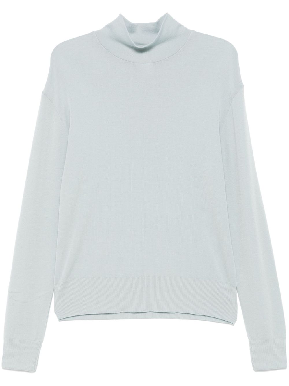 LEMAIRE Turtleneck Sweater Blue Men Knitted Sweaters Maison-Kitsune