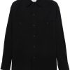 LEMAIRE Twill Cotton Shirt Blue Maison-Kitsune Men Shirts