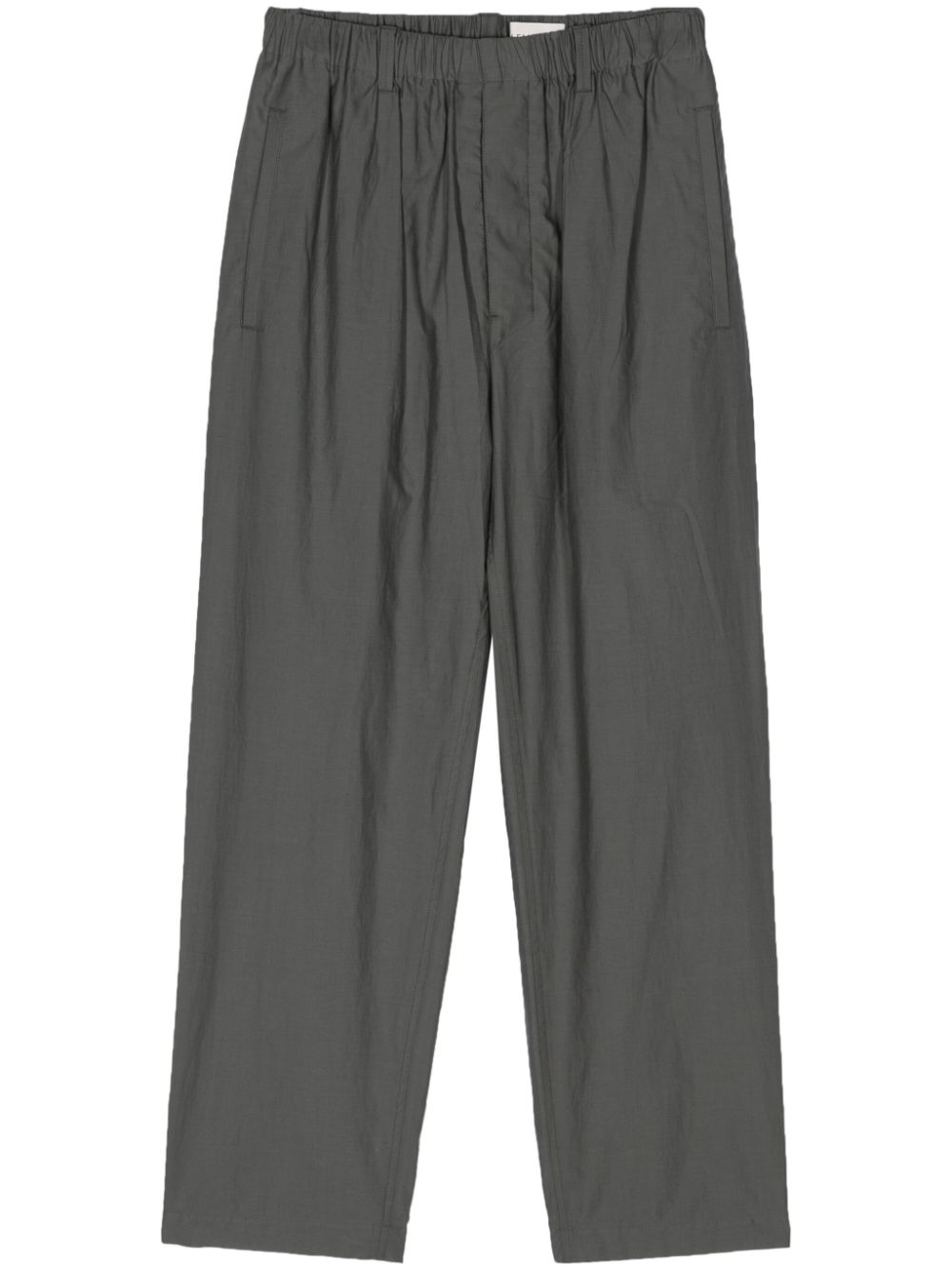 Men Regular-Fit & Straight Leg Pants Maison-Kitsune LEMAIRE straight-leg Poplin Trousers Grey