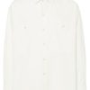 LEMAIRE Twill Cotton Shirt White Men Shirts Maison-Kitsune