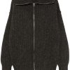 Maison-Kitsune LEMAIRE zip-up Cardigan Grey Men Cardigans