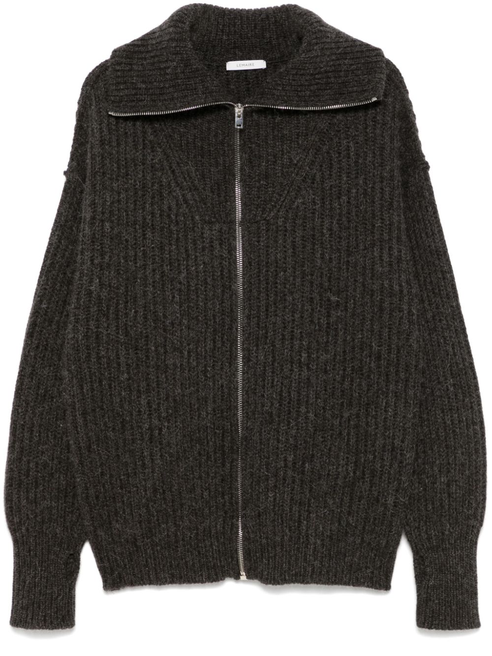 Maison-Kitsune LEMAIRE zip-up Cardigan Grey Men Cardigans