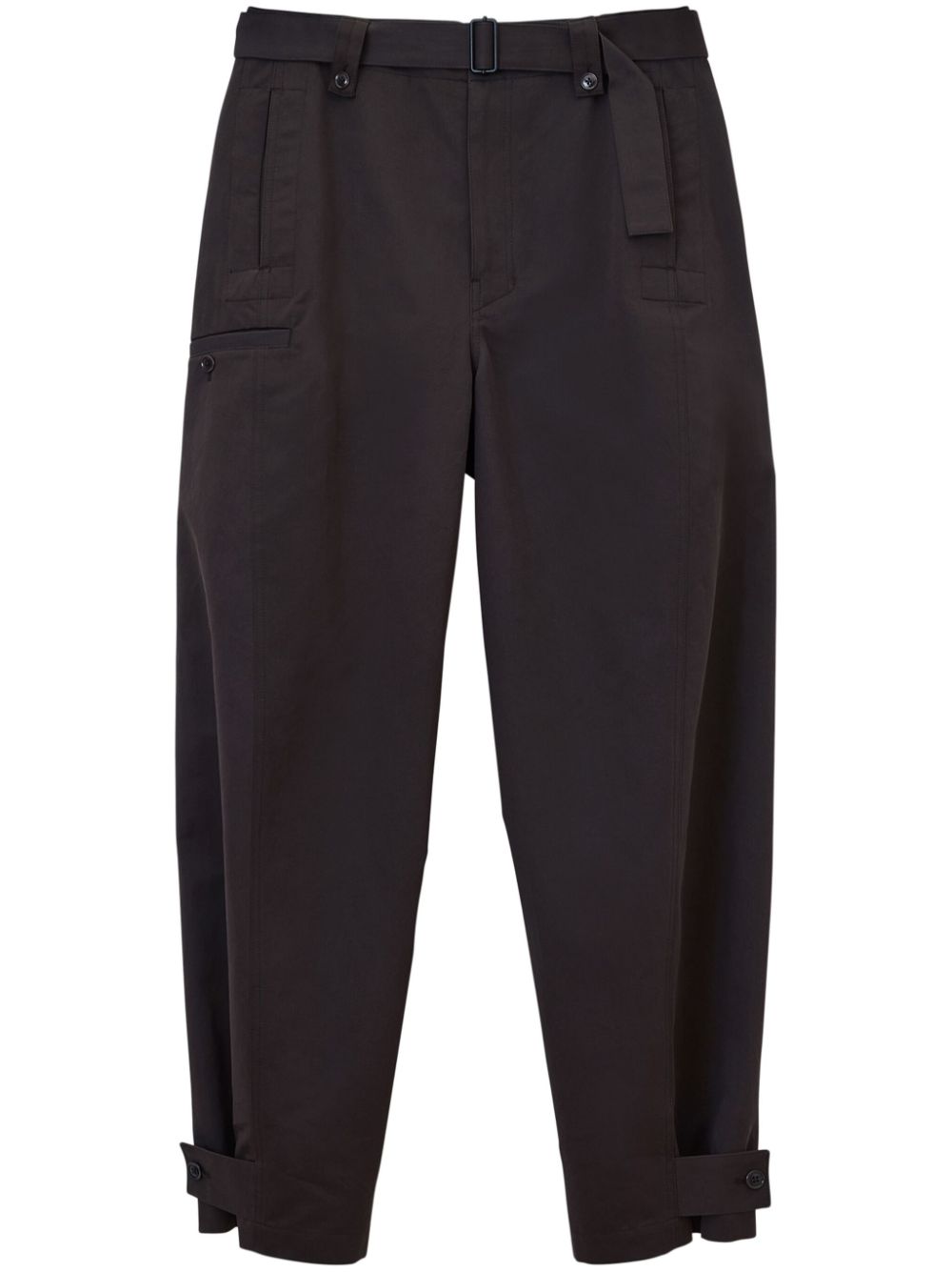 LEMAIRE Twisted Tapered Trousers Brown Men Tapered Pants Maison-Kitsune