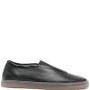 LEMAIRE Leather Sneakers Black Men Slip-On Maison-Kitsune