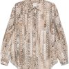 Maison-Kitsune Shirts Men LEMAIRE Printed Shirt Neutrals