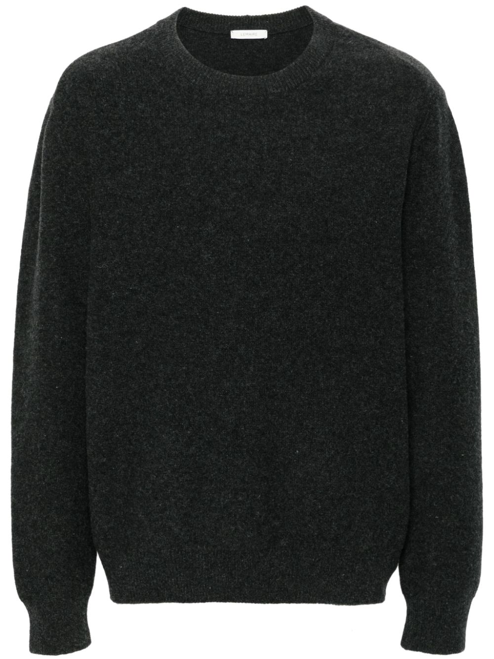 Men Knitted Sweaters Maison-Kitsune LEMAIRE round-neck Wool Jumper Grey