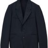 Men Blazers Maison-Kitsune LEMAIRE Tailored Single Breasted Jacket Black