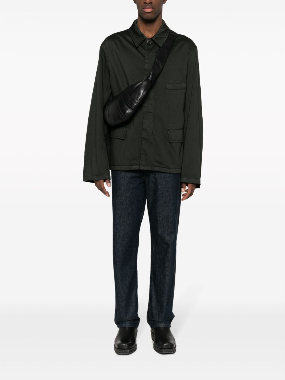 Maison-Kitsune Shirt Jackets Men LEMAIRE long-sleeve Shirt Jacket Green