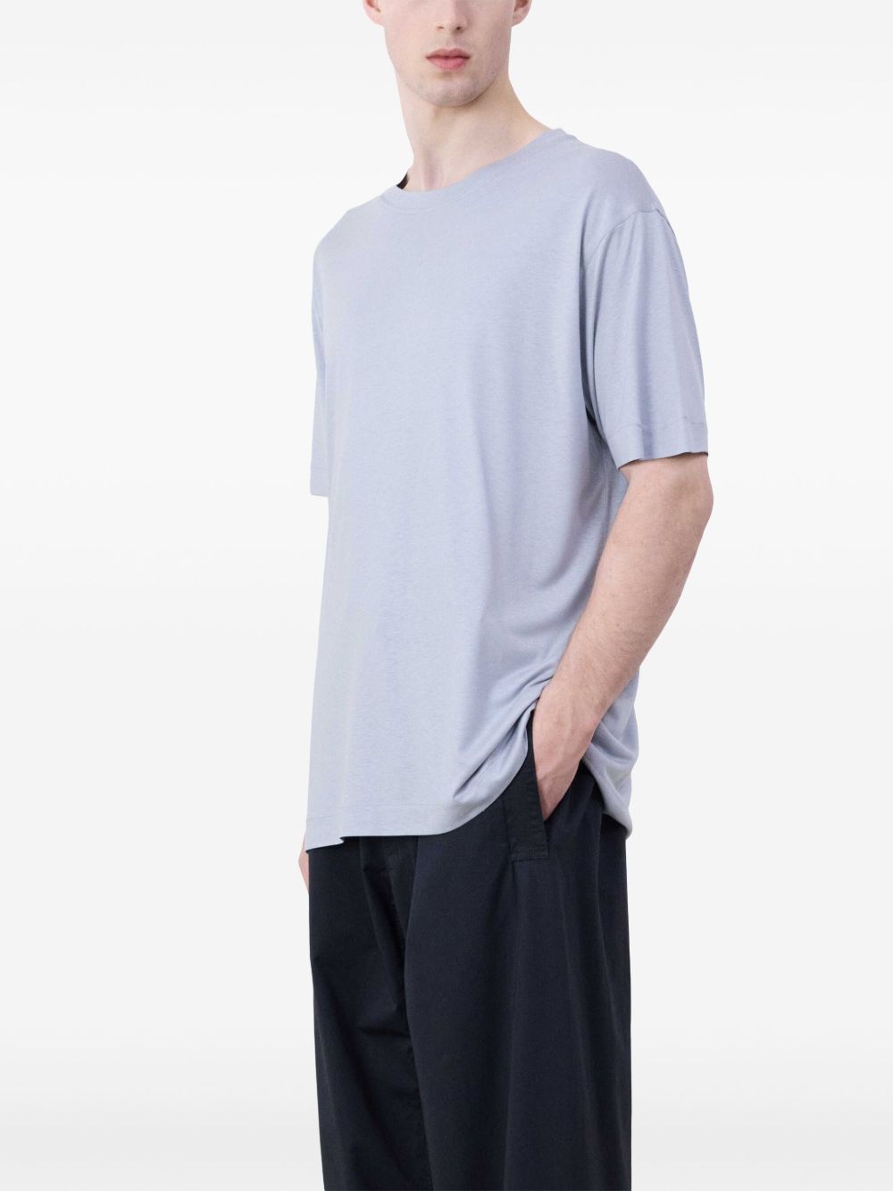 Men T-Shirts Maison-Kitsune LEMAIRE short-sleeve Cotton T-shirt Grey