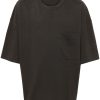 LEMAIRE crew-neck Jersey T-shirt Green Maison-Kitsune Men T-Shirts