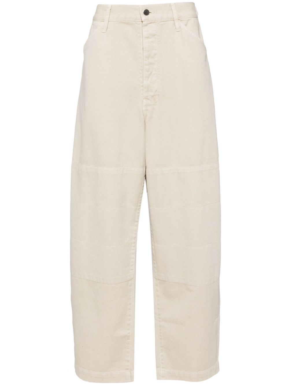 Maison-Kitsune Relaxed-Fit Jeans Men LEMAIRE High Waist Curve Pants Neutrals