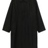 LEMAIRE mélange-effect Coat Black Men Single Breasted Coats Maison-Kitsune